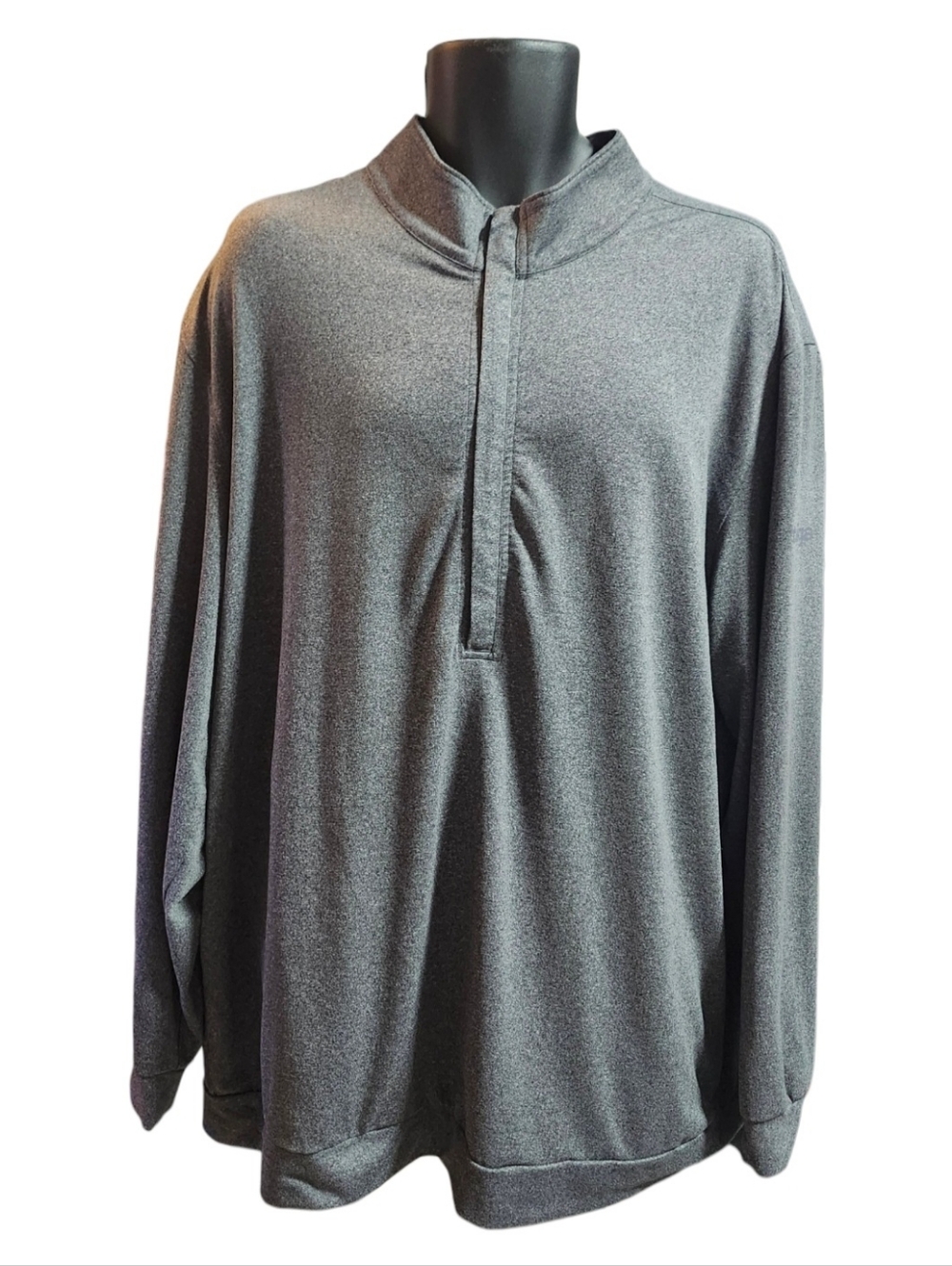 Haus Of Grey, Matte Grey Men's Hightower Grey Half-Zip Pullover